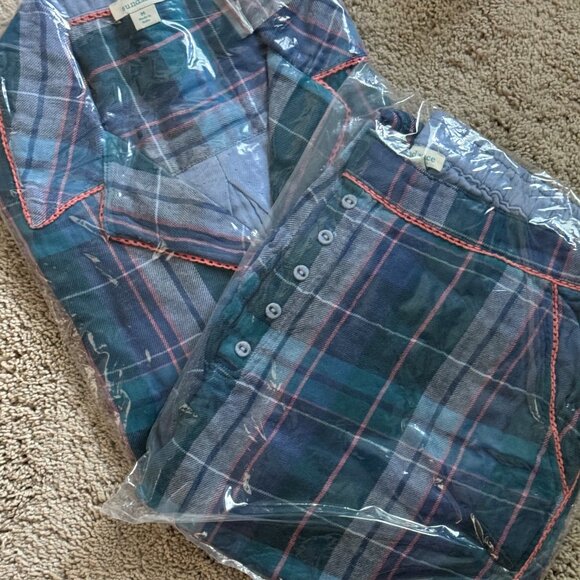 Sundance pajama Set blue Toboggan Trails - Medium - $156 - Picture 1 of 10